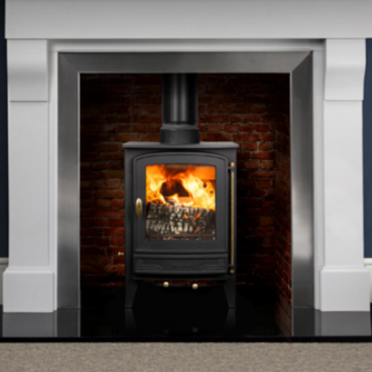 Shop for small wood-burning stoves like the Mazona Warwick 4kW.